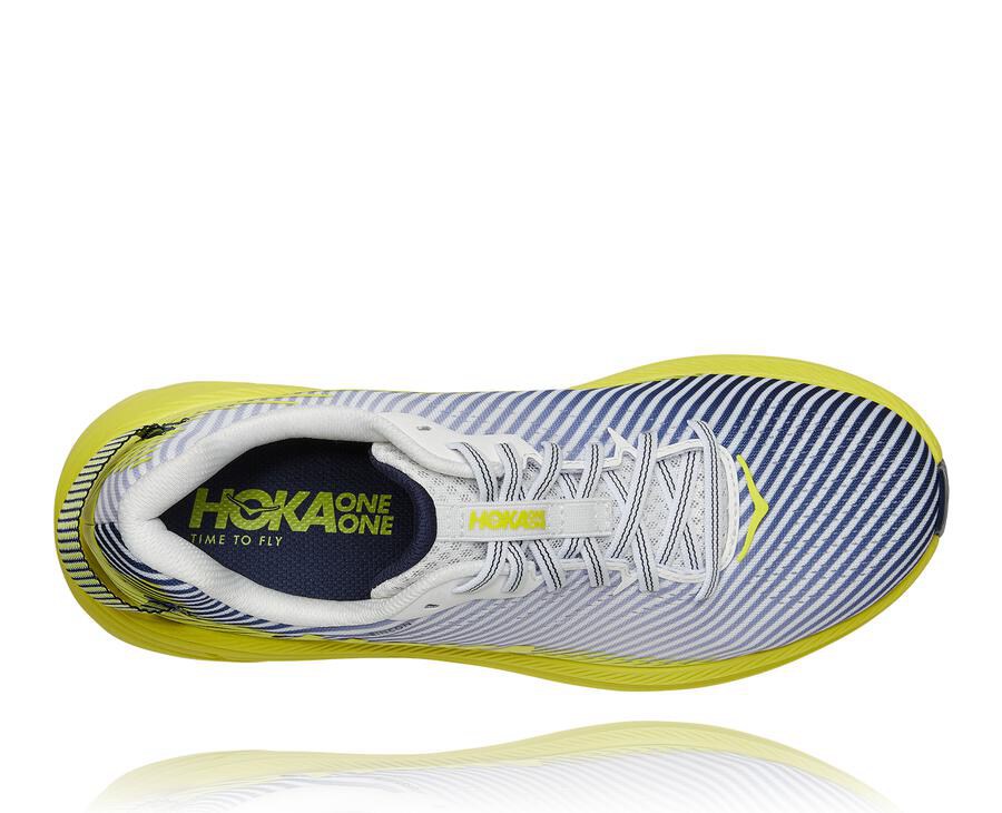 Hoka One One Løbesko Herre - Rincon 2 - Hvide/Blå - 903684KNB